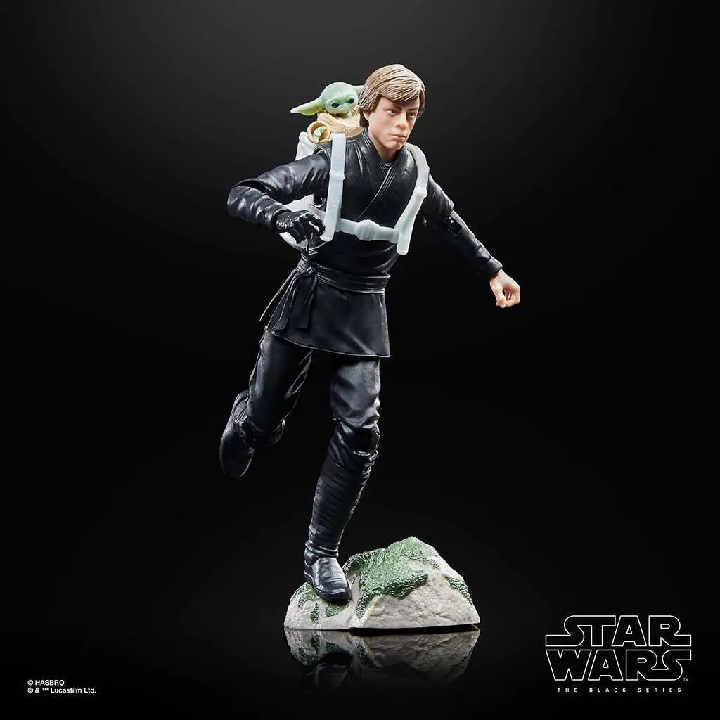 Figurine sw black series tbobf luke grogu af
